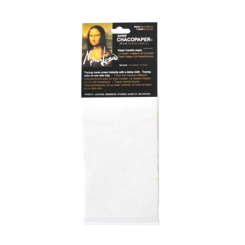 Speedball Mona Lisa Super Chacopaper Transfer Paper 17" x 11" - White