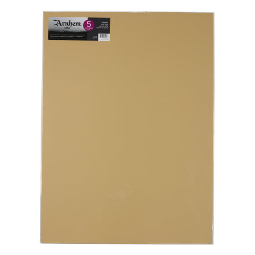 Arnhem 1618 - Kraft 245gsm pack of 5 sheets 22" x 30" - Clearance