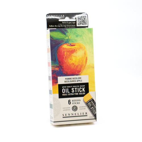 Sennelier Oil Stick Mini Bicoloured Apple Set of 6