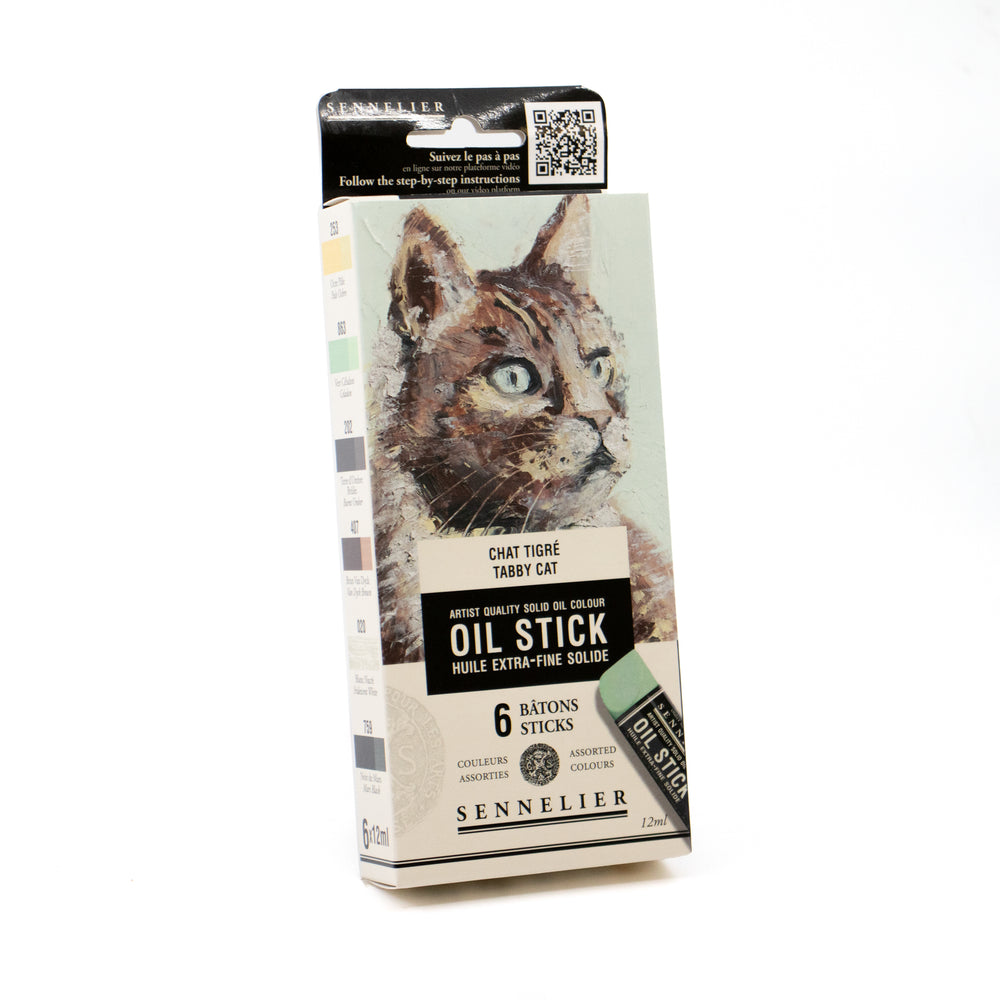 Sennelier Oil Stick Mini Tabby Cat Set of 6