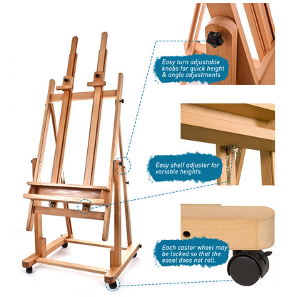 Skeena XL Double-Masted Studio Easel – view 6