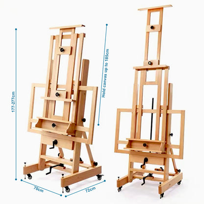 Kootenay XL H-Frame Twin Canvas Studio Easel – view 3