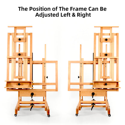 Kootenay XL H-Frame Twin Canvas Studio Easel – view 4