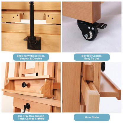 Kootenay XL H-Frame Twin Canvas Studio Easel – view 6