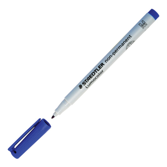 STAEDTLER Lumocolor Non-Permanent Pen Blue Medium Now or Never