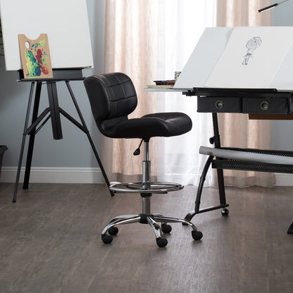 Studio Designs Black Crest Drafting Chair (Special Order)