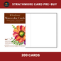 Strathmore Watercolor Cards 5" x 6 7/8" - Case of 200 Cards (Pre-Buy)
