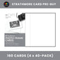 Strathmore Photo Frame White Cards 5" x 6 7/8" - Case of 160 Cards (Pre-Buy)