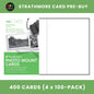 Strathmore Photo Mount Classic Border Cards 5" x 6 7/8"- Case of 400 Cards (Pre-Buy)