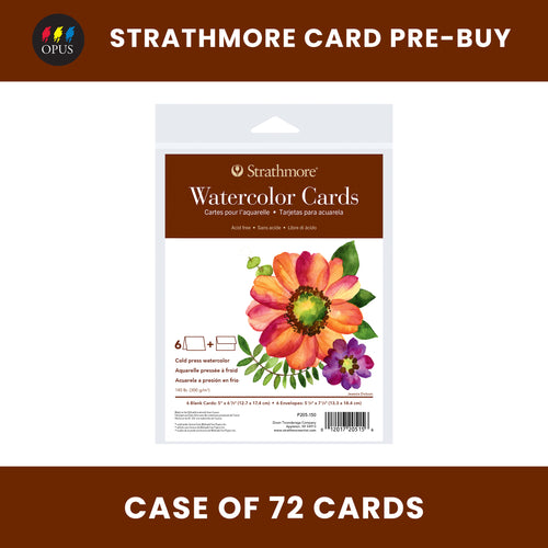 Strathmore Watercolor Cards 5" x 6 7/8" - Case of 72 (Pre-Buy)