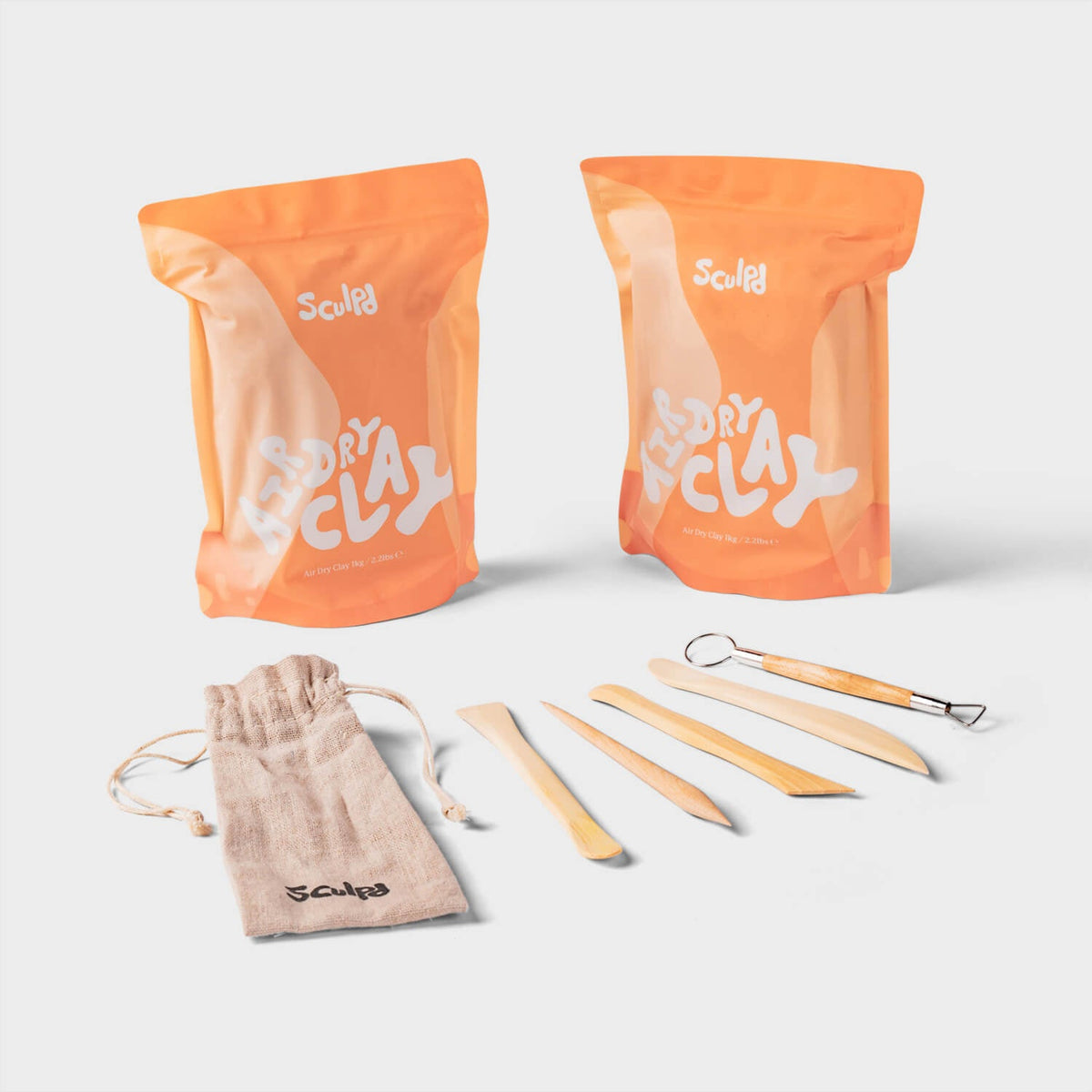 Sculpd Pottery Kit with Paint - Classic Tones