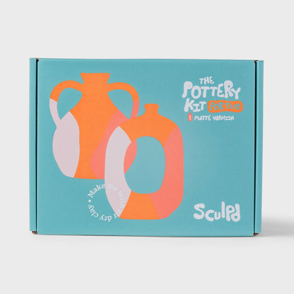 Sculpd Pottery Kit with Paint - Classic Tones