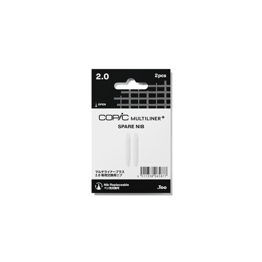 COPIC Multiliner+ Pen Nib Pack of 2 - 2mm