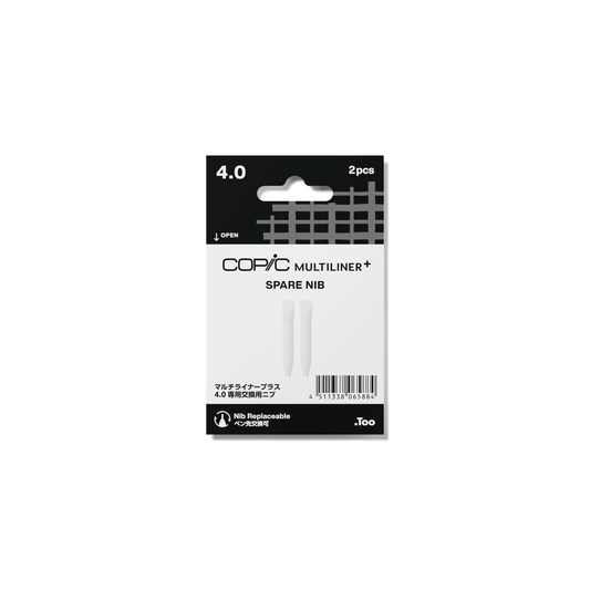 COPIC Multiliner+ Pen Nib Pack of 2 - 4mm