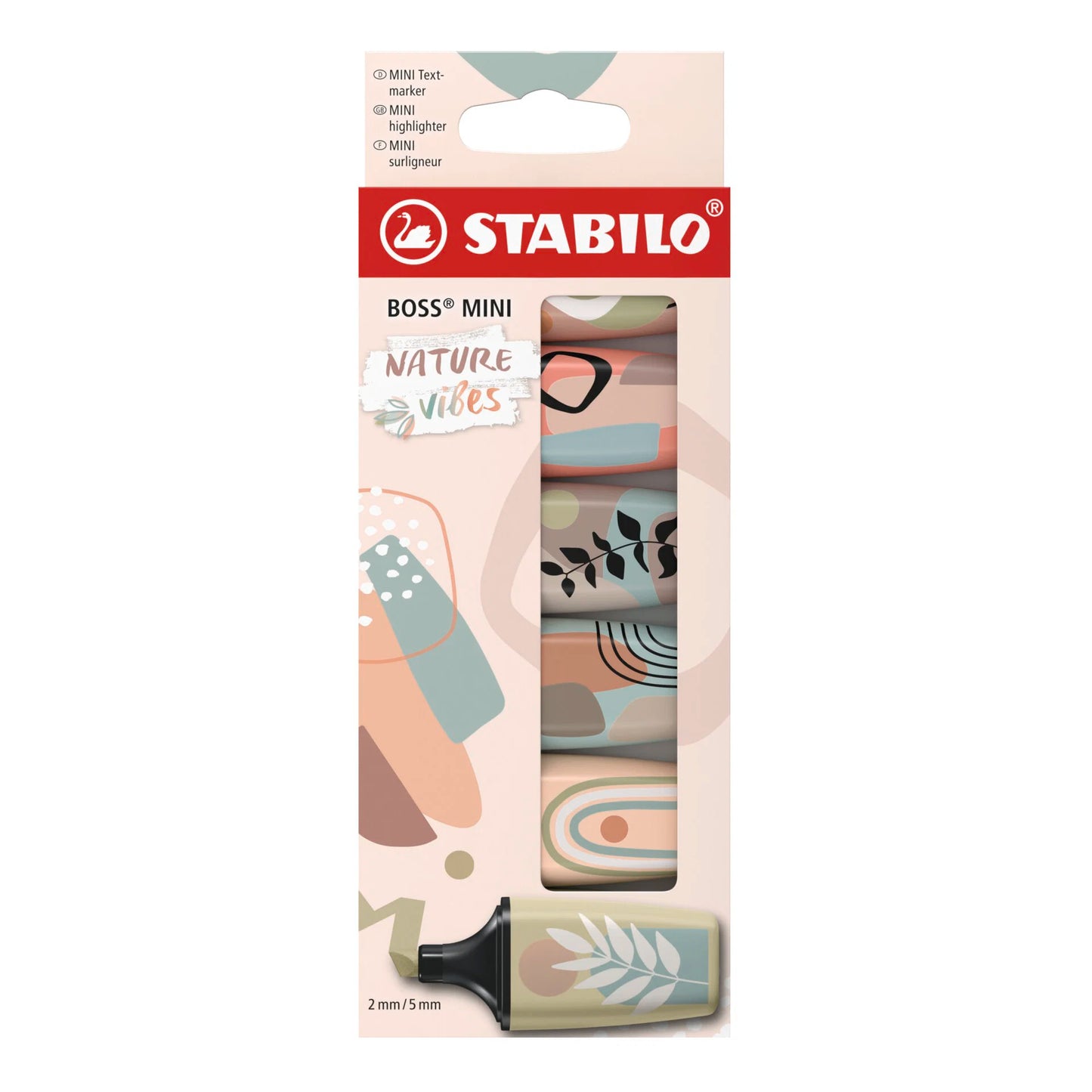 STABILO BOSS MINI Ambiance Nature Étui – 6 pièces