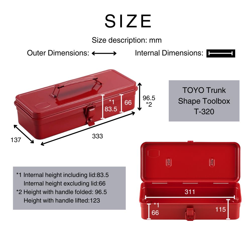 Toyo Steel T-320 Flat Top Toolbox T-Type - Soft Blue – Opus Art