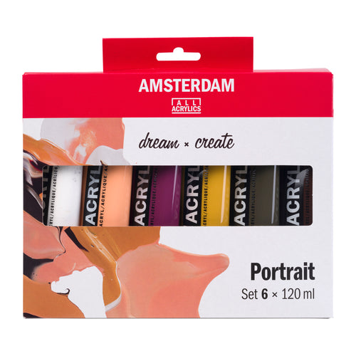 Amsterdam Standard Acrylic Portrait Set - Set of 6 x 120ml