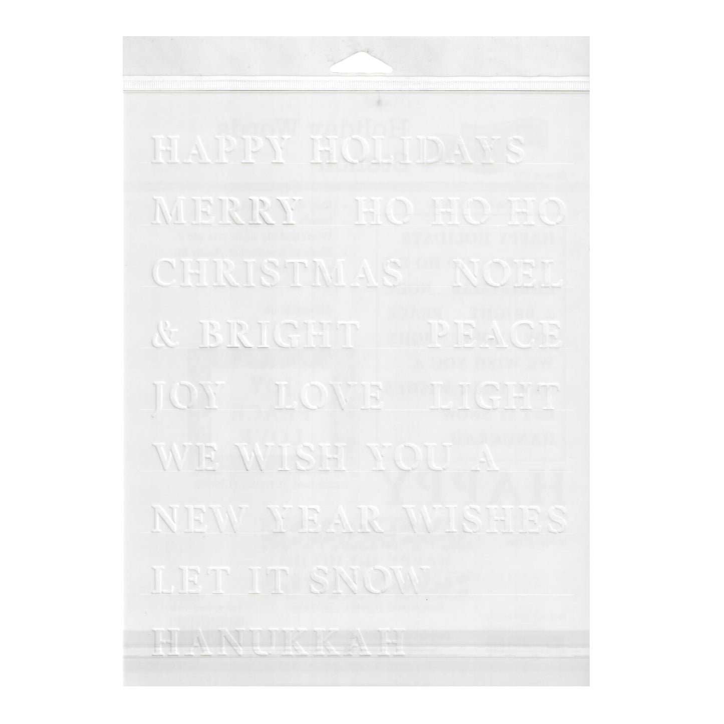 The Crafter's Workshop Stencil 8.5" x 11" - Holiday Good Words