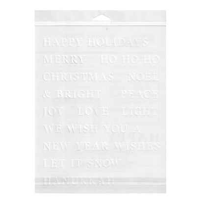 The Crafter's Workshop Stencil 8.5" x 11" - Holiday Good Words