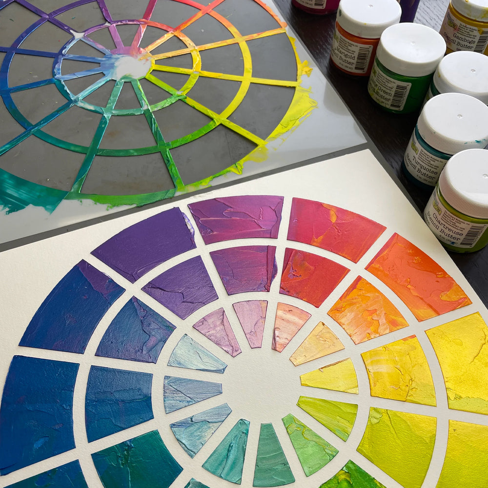 The Crafter's Workshop Stencil 6" x 6" - Colour Wheel