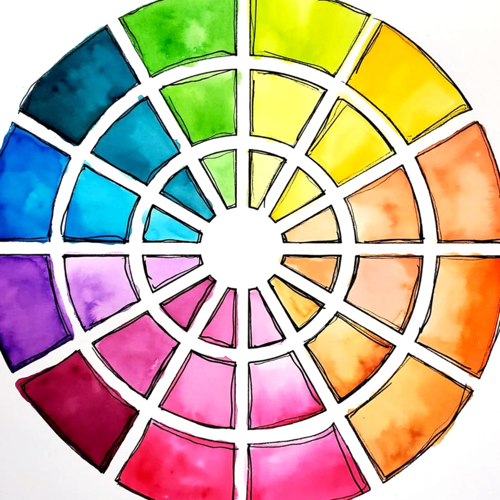 The Crafter's Workshop Stencil 6" x 6" - Colour Wheel