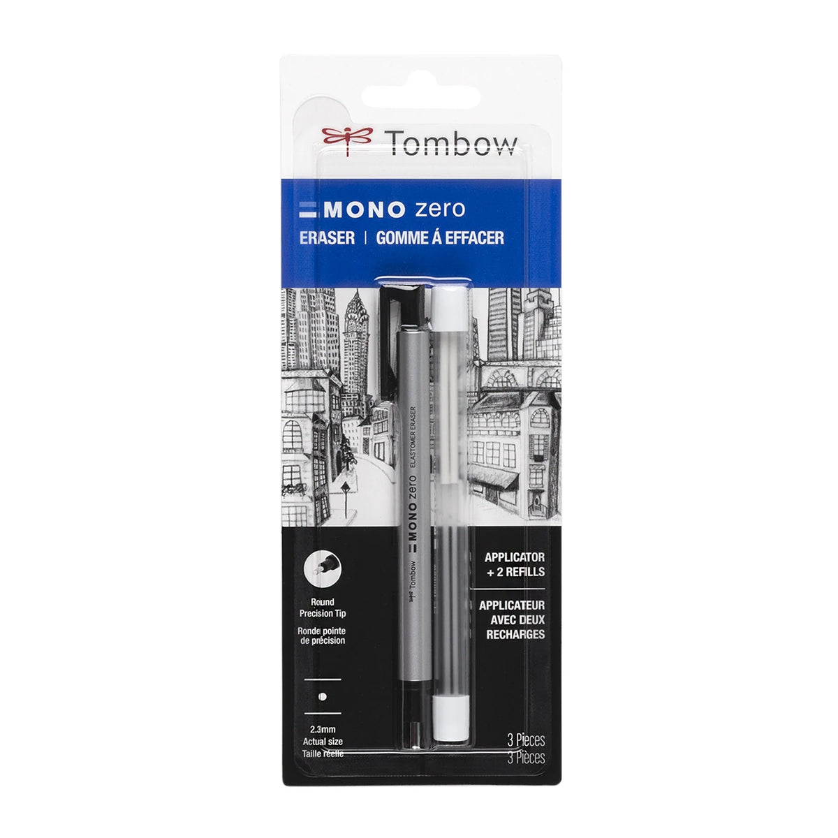 Tombow MONO Zero Eraser Set - Round