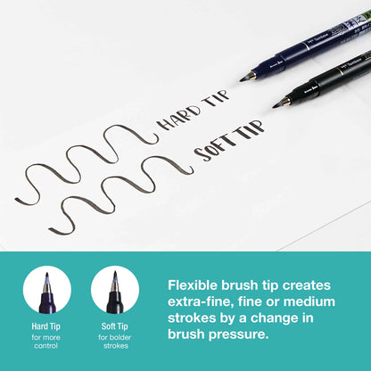 Tombow Fudenosuke Brush Pen Set of 2