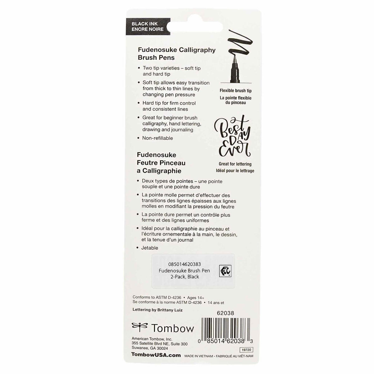 Tombow Fudenosuke Brush Pen Set of 2
