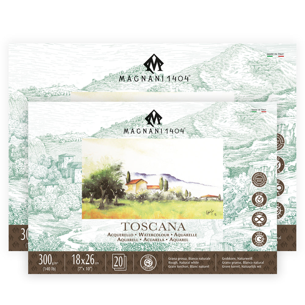 Magnani Toscana Watercolour Blocks Rough - 300gsm