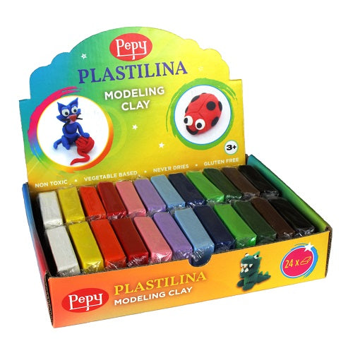 Pepy Plastilina Modeling Clay Set of 24 (2 x 12 Colours)