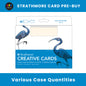 Cartes Strathmore Creative, blanc ivoire, avec bordures, 5" x 6 7/8" (pré-achat)