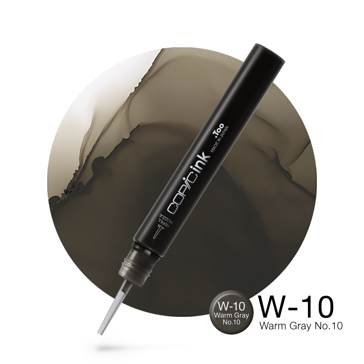 Copic Ink refill 12ml – W10 Warm Gray #10