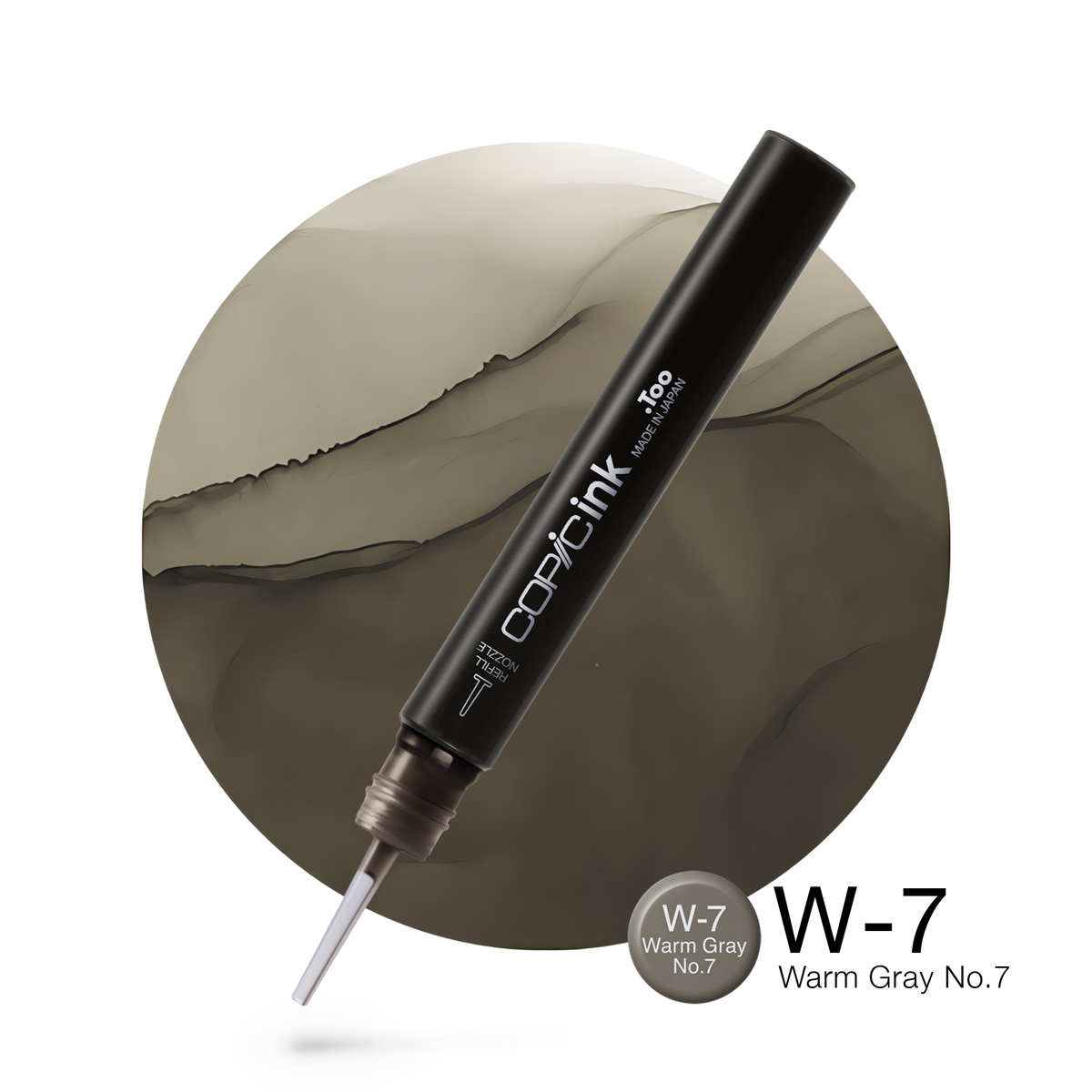 Copic Ink refill 12ml – W7 Warm Gray #7