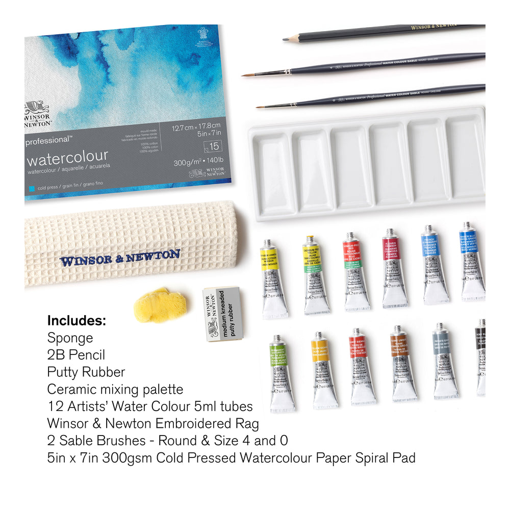 Winsor & Newton Professional Watercolour Tube Studio Case 20 Piece Set - Ltd Qty's