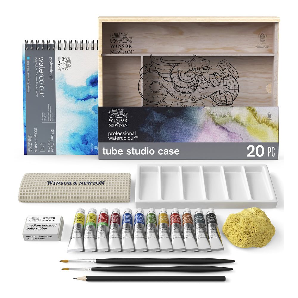 Winsor & Newton Professional Watercolour Tube Studio Case 20 Piece Set