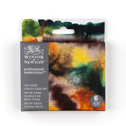 Winsor & Newton Professional Watercolour Rich Earth Colours Tube Set of 6