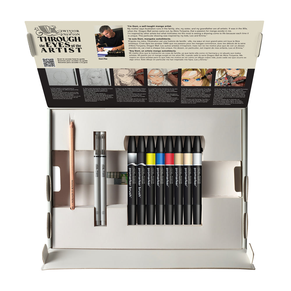 Winsor & Newton Graphic Art Manga Set of 12