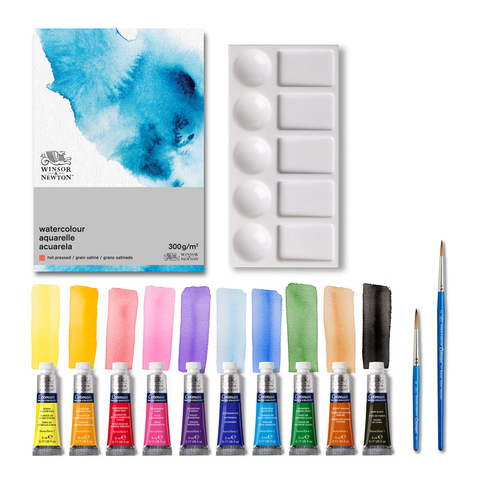 Cotman Water Colours Essential 14 Piece Set