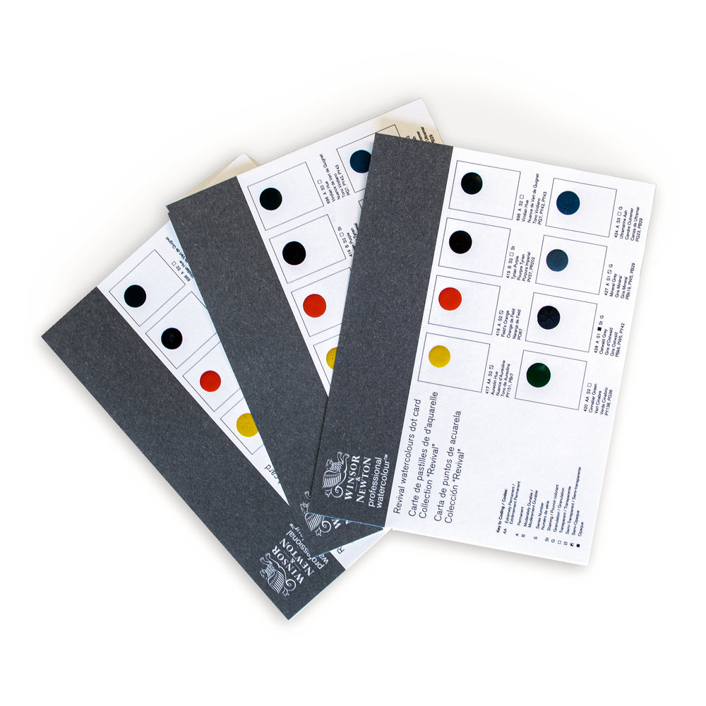 Winsor & Newton Watercolour Revival Colour Dot Card (Promotional GWP)