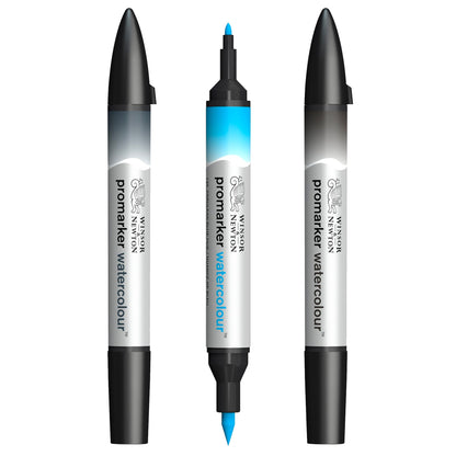 Winsor & Newton Promarker Watercolour - Black or Grey or Blue