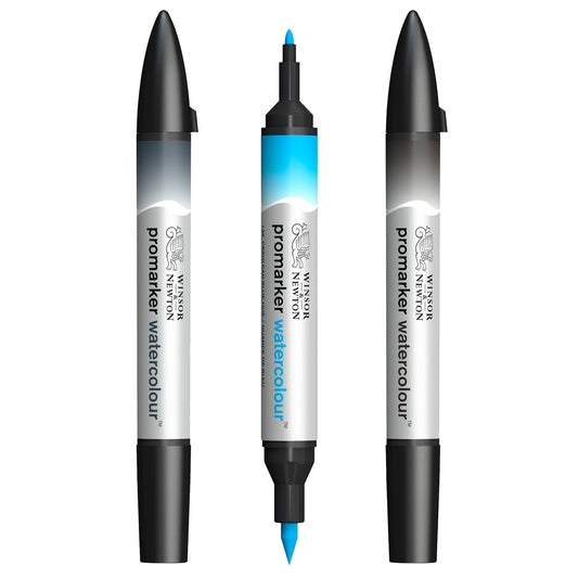 Winsor & Newton Promarker Watercolour - Black or Grey or Blue