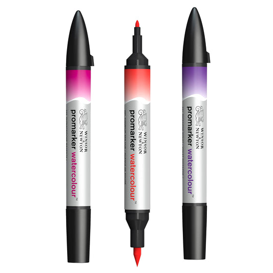Winsor & Newton Promarker Watercolour - Orange or Red or Purple