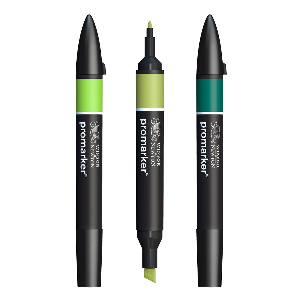 Winsor & Newton Promarkers - Greens