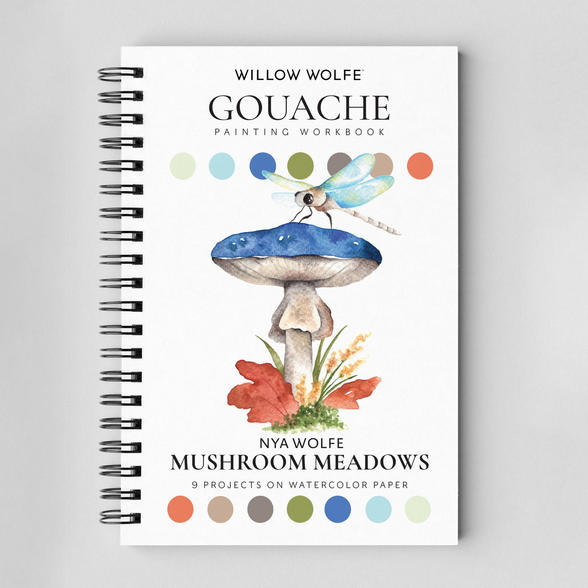 Willow Wolfe Gouache Workbook - Mushroom Meadows