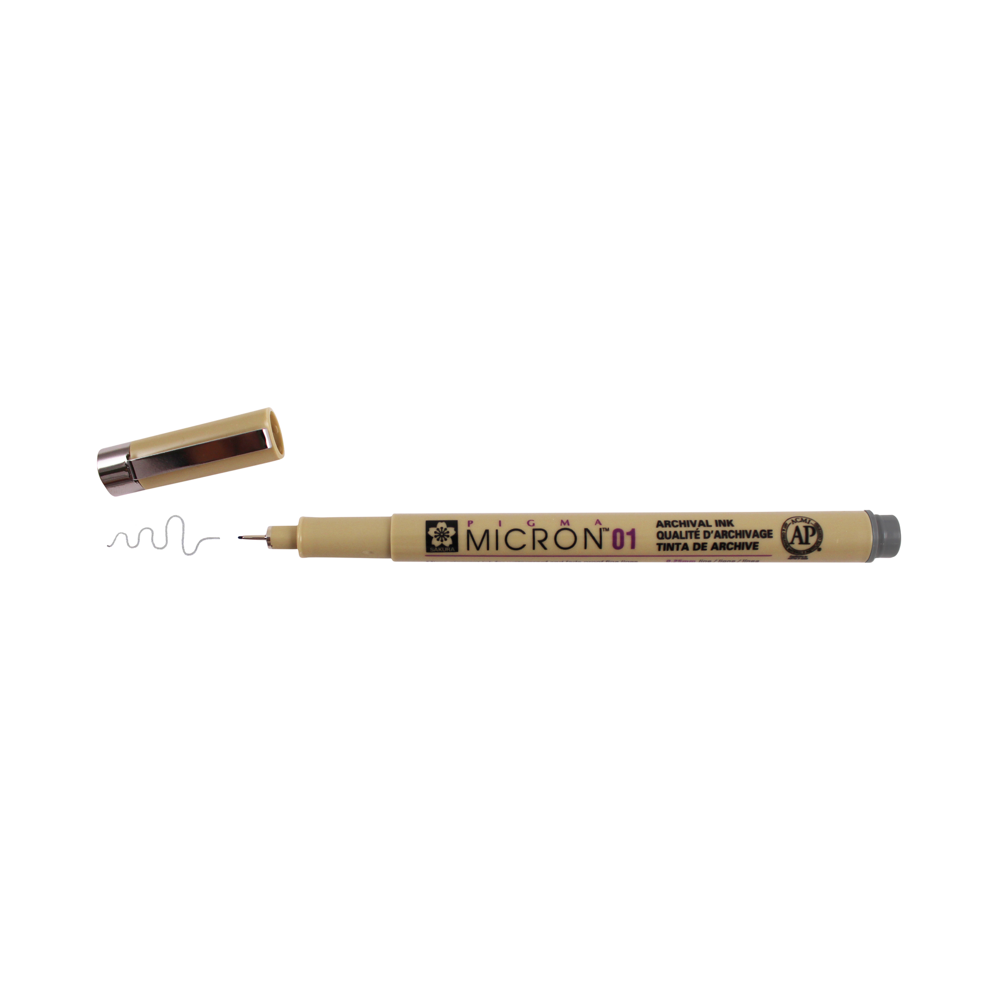 Sakura Pigma Micron Pen - Cool Gray, 01 point, cap off