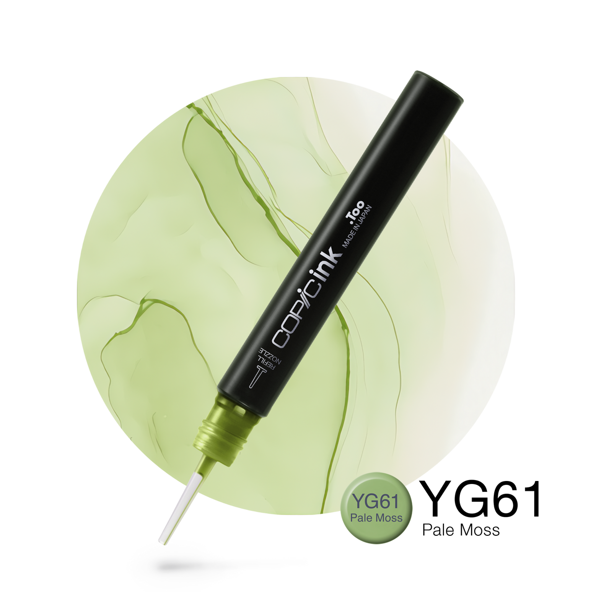 Copic Ink refill 12ml – YG61 Pale Moss