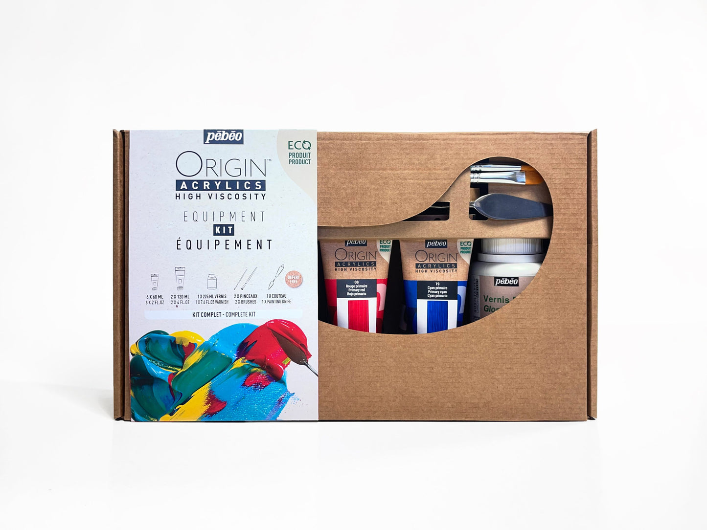 Pébéo Origin Acrylics Equipment Kit 12 Piece Set