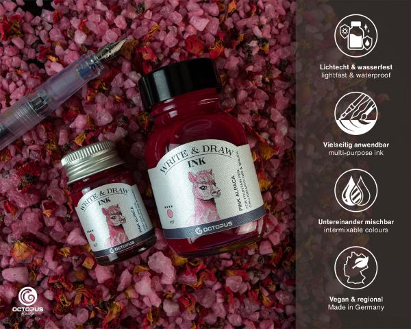 Octopus Write and Draw Ink Pink Alpaca 50ml