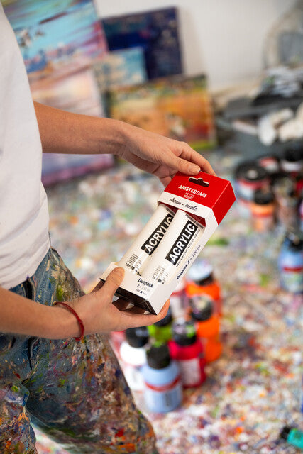 Amsterdam Acrylic Paint Titanium White Duo Pack