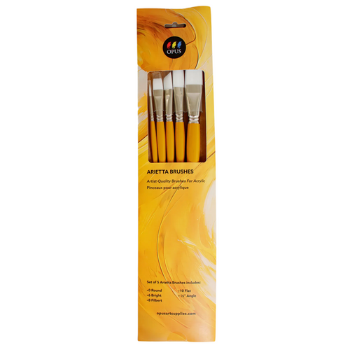 Opus Arietta Acrylic Brush Set of 5